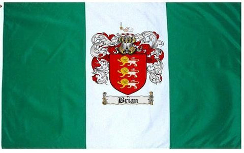 Brian family crest coat of arms flag
