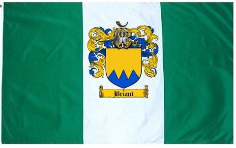Briant family crest coat of arms flag