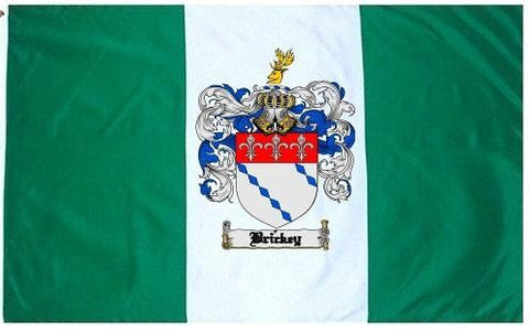 Brickey family crest coat of arms flag