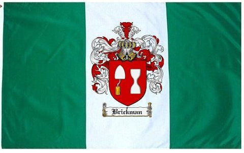 Brickman family crest coat of arms flag