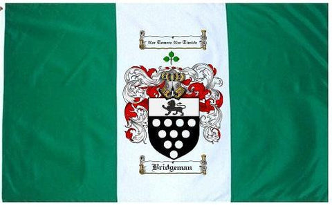 Bridgeman family crest coat of arms flag