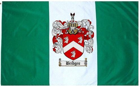 Bridges family crest coat of arms flag