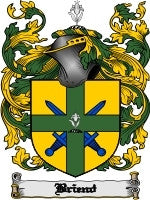 Briend coat of arms family crest download