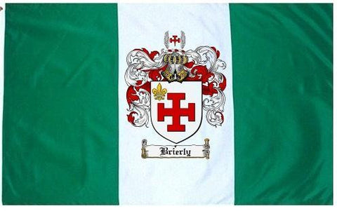 Brierly family crest coat of arms flag