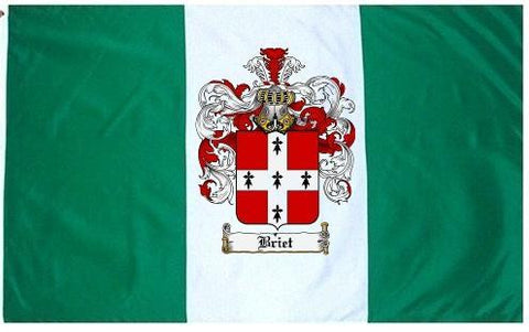 Briet family crest coat of arms flag