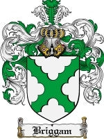 Briggam coat of arms family crest download