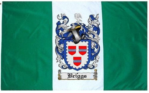 Briggs family crest coat of arms flag
