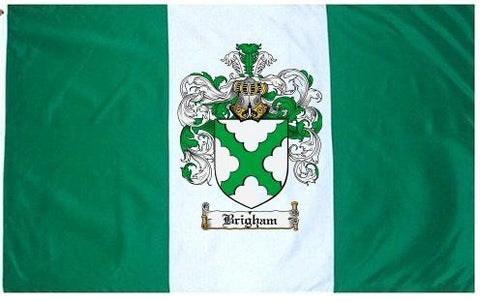 Brigham family crest coat of arms flag
