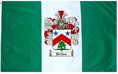 Brillon family crest coat of arms flag