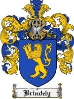 Brindely coat of arms family crest download