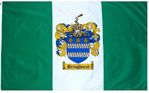 Bringhurst family crest coat of arms flag