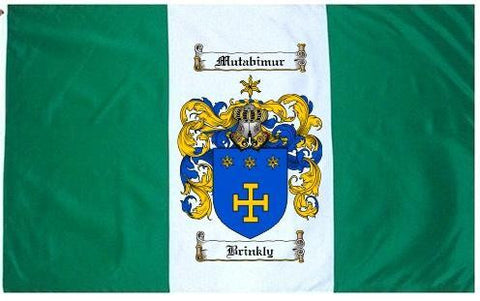 Brinkly family crest coat of arms flag