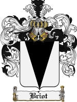 Briot coat of arms family crest download
