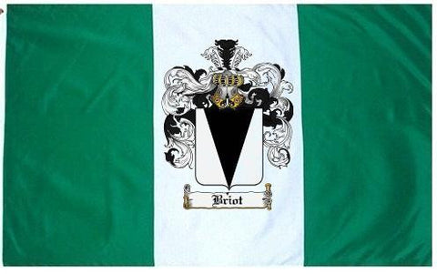 Briot family crest coat of arms flag