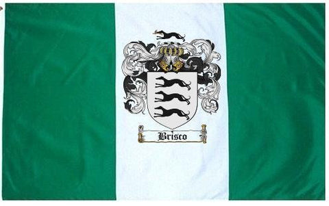 Brisco family crest coat of arms flag