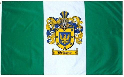 Briseno family crest coat of arms flag