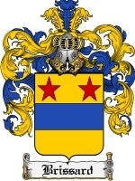 Brissard coat of arms family crest download