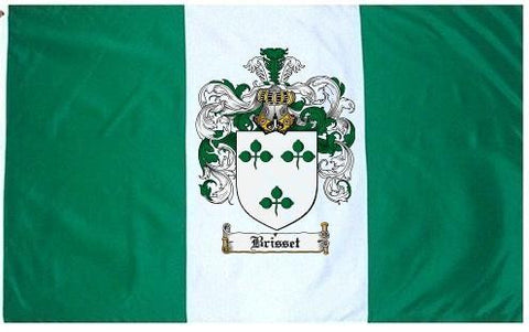 Brisset family crest coat of arms flag