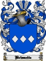 Brissette coat of arms family crest download