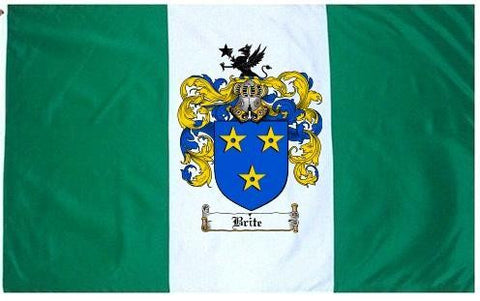 Brite family crest coat of arms flag