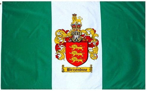 Brizendine family crest coat of arms flag