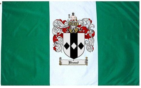 Broad family crest coat of arms flag