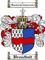Broadbelt coat of arms family crest download