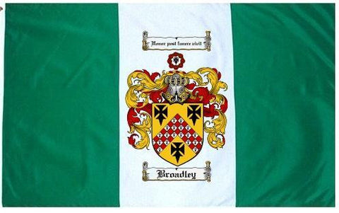 Broadley family crest coat of arms flag
