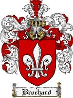 Brochard coat of arms family crest download
