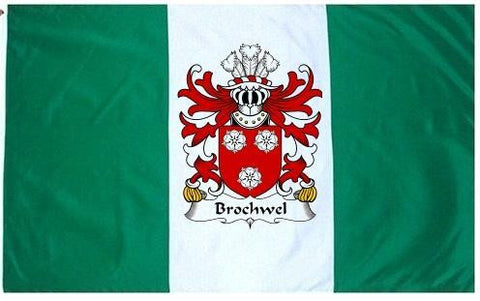 Brochwel family crest coat of arms flag