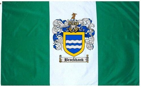 Brockbank family crest coat of arms flag