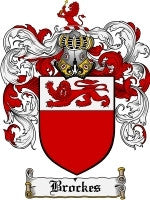 Brockes coat of arms family crest download