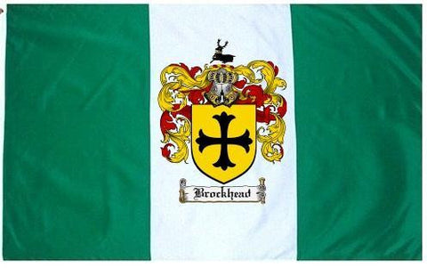 Brockhead family crest coat of arms flag