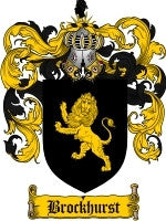 Brockhurst coat of arms family crest download
