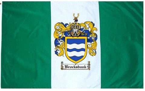 Brocksbank family crest coat of arms flag