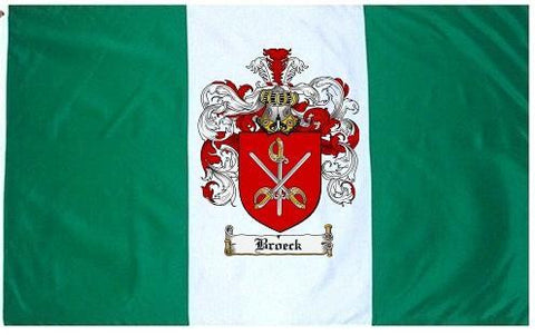 Broeck family crest coat of arms flag