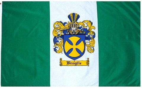Broglie family crest coat of arms flag