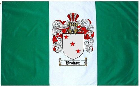 Brokaw family crest coat of arms flag