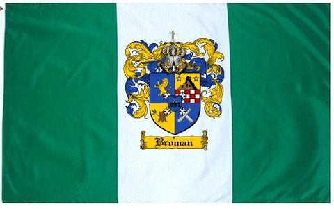 Broman family crest coat of arms flag