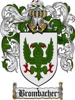Brombacher coat of arms family crest download