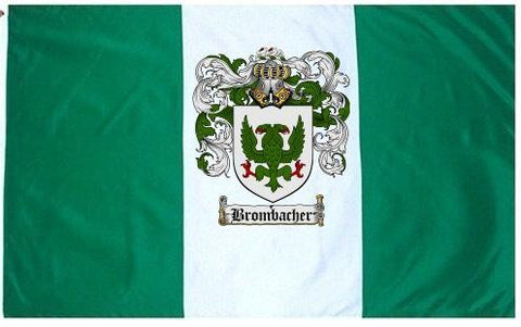 Brombacher family crest coat of arms flag