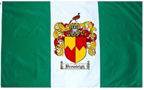 Bromleigh family crest coat of arms flag
