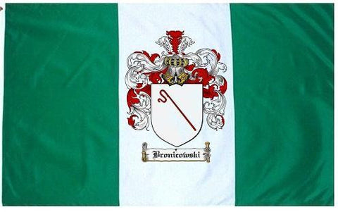 Bronicowski family crest coat of arms flag