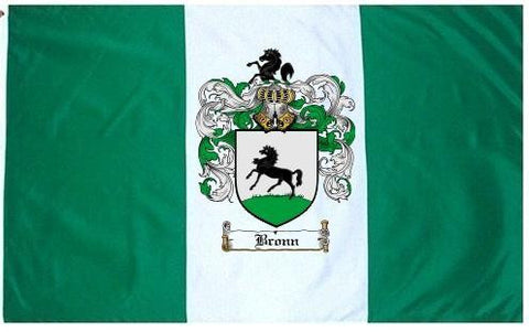Bronn family crest coat of arms flag