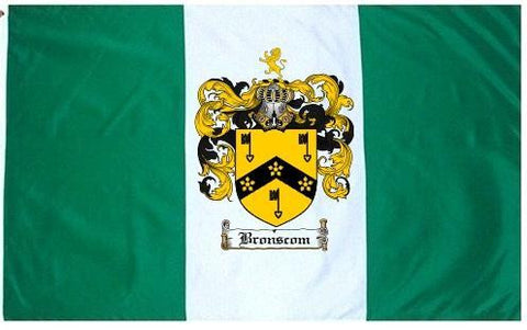 Bronscom family crest coat of arms flag