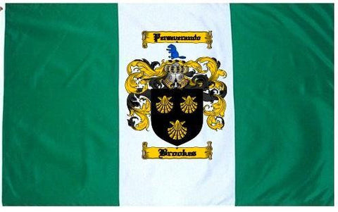 Brookes family crest coat of arms flag