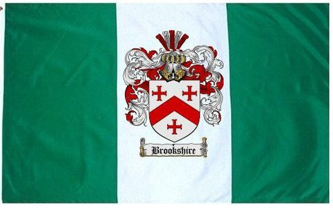 Brookshire family crest coat of arms flag