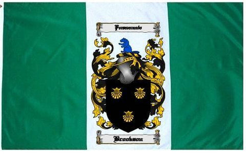 Brookson family crest coat of arms flag