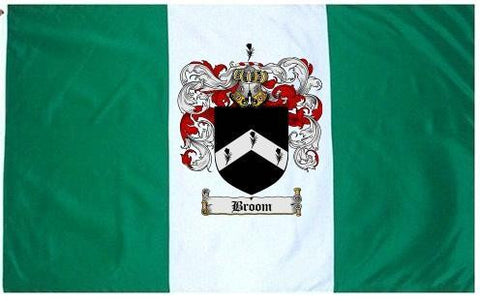 Broom family crest coat of arms flag