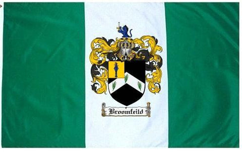 Broomfeild family crest coat of arms flag